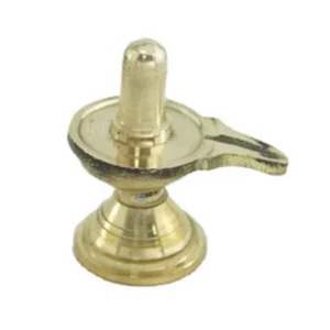 Brass Shivling Idol – 3 Inches | Shiva Lingam Statue for Pooja/ 60 Gms Approx