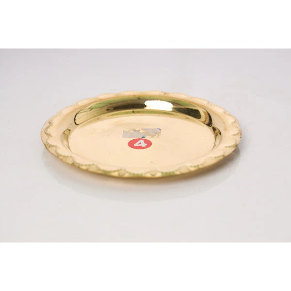 Brass Plate | Thali Plate/ Halwa Plate/ Puja Plate for Home
