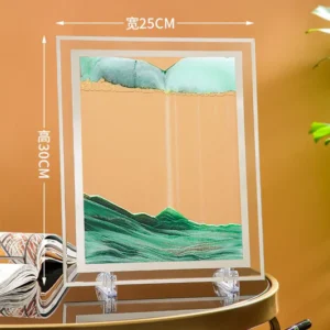 Sand art Photo Frame style without light Green Color