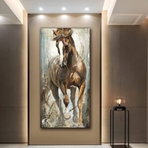 Retro Horse Canvas Art