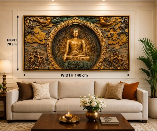 Premium Porcelain Wall Art – Buddha Design