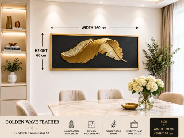 Golden Wave Feather