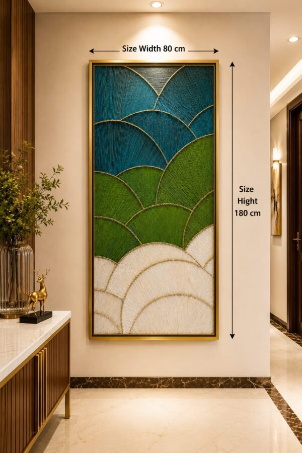 Emerald Horizons Nail Art Panel