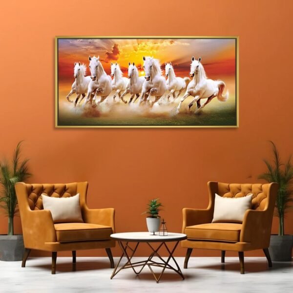 7 Running Horse Vastu Painting